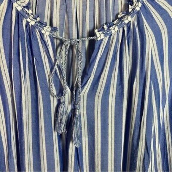 Max Studio lightweight long sleeve tie neck shirt size small - Picture 4 of 8